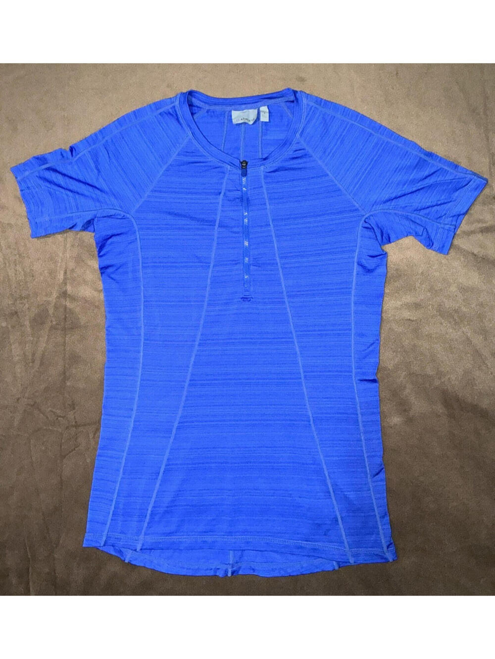 Athleta Pacifica Illume Fitted 1/4 Zip Tank Top Shirt Small - Storage Pocket